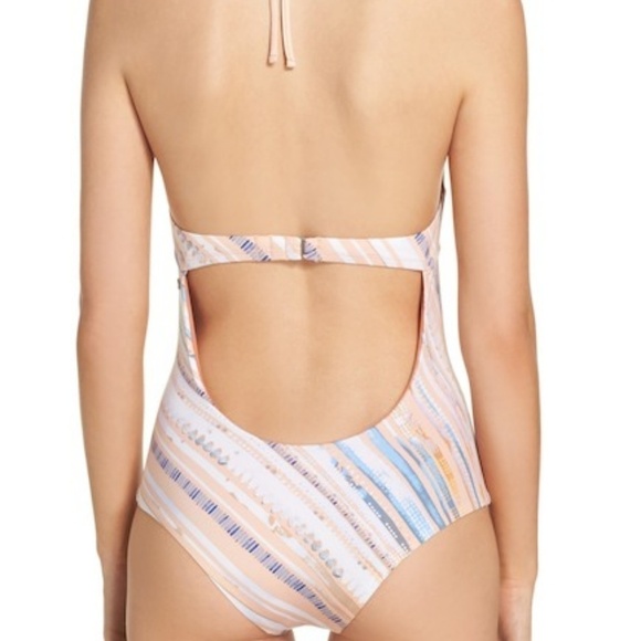 Dolce Vita Peach Cloud Cut Out Swimsuit - Picture 2 of 8